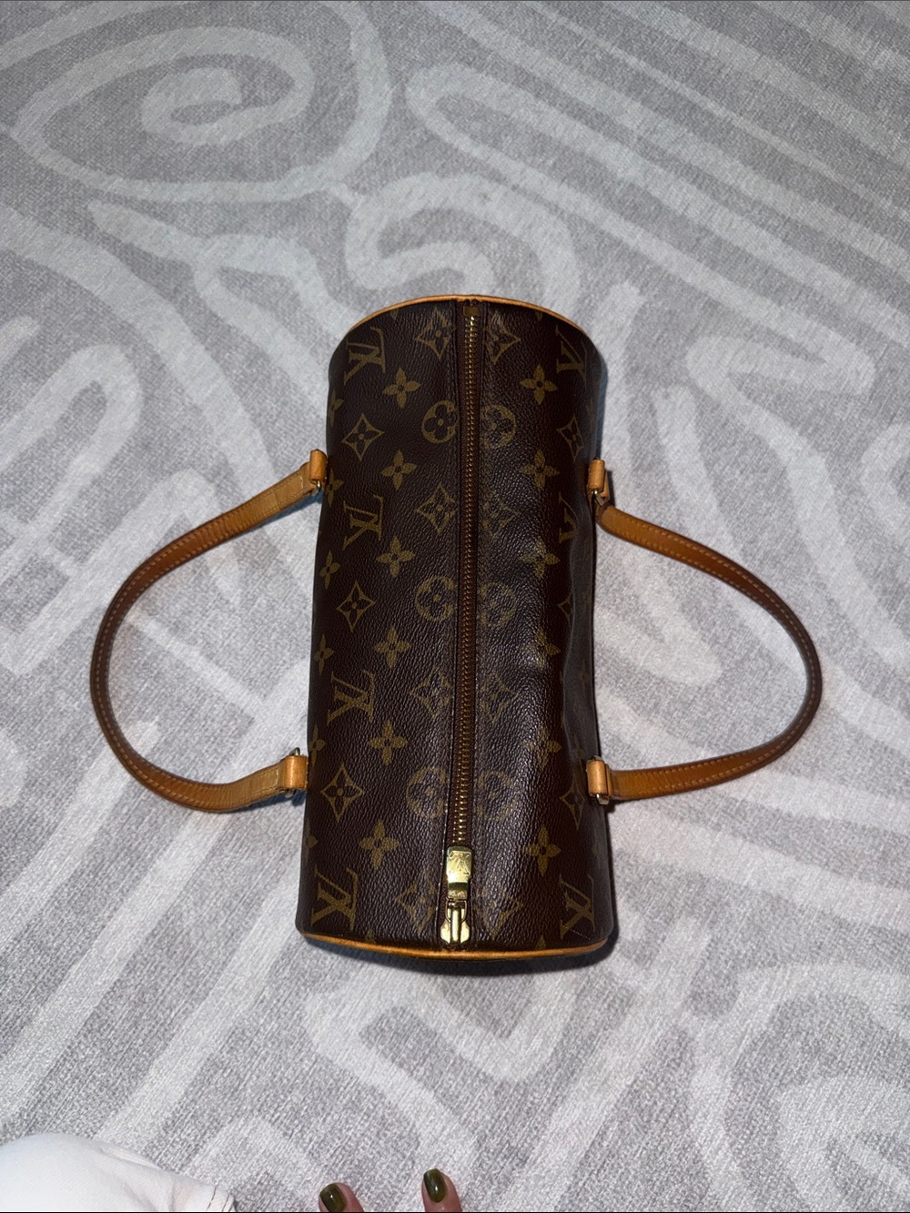 Louis Vuitton Papillon 30 Monogram Vintage Barrel Bag in Brown and Tan - Picture 3 of 4
